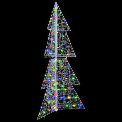 Albero di Natale con 160 LED Multicolore 150 cm Acrilico | homemem39
