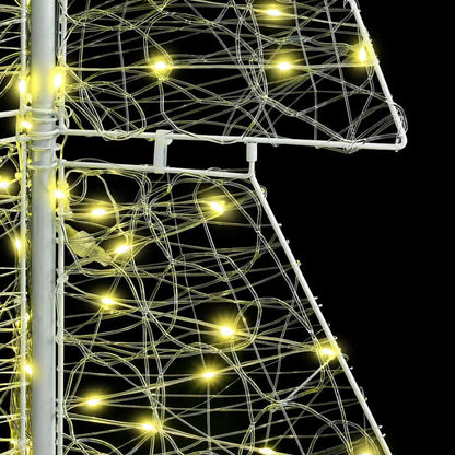 Albero di Natale con 240 LED Bianco caldo 180 cm Acrilico | homemem39