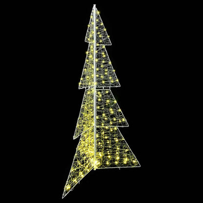 Albero di Natale con 240 LED Bianco caldo 180 cm Acrilico | homemem39