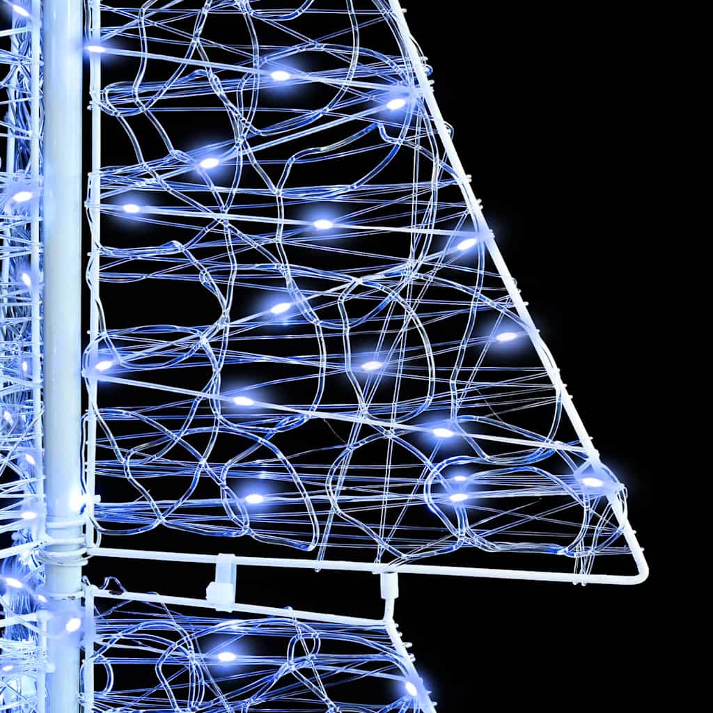 Albero di Natale con 240 LED Bianco Freddo 180 cm Acrilico