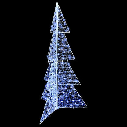 Albero di Natale con 240 LED Bianco Freddo 180 cm Acrilico