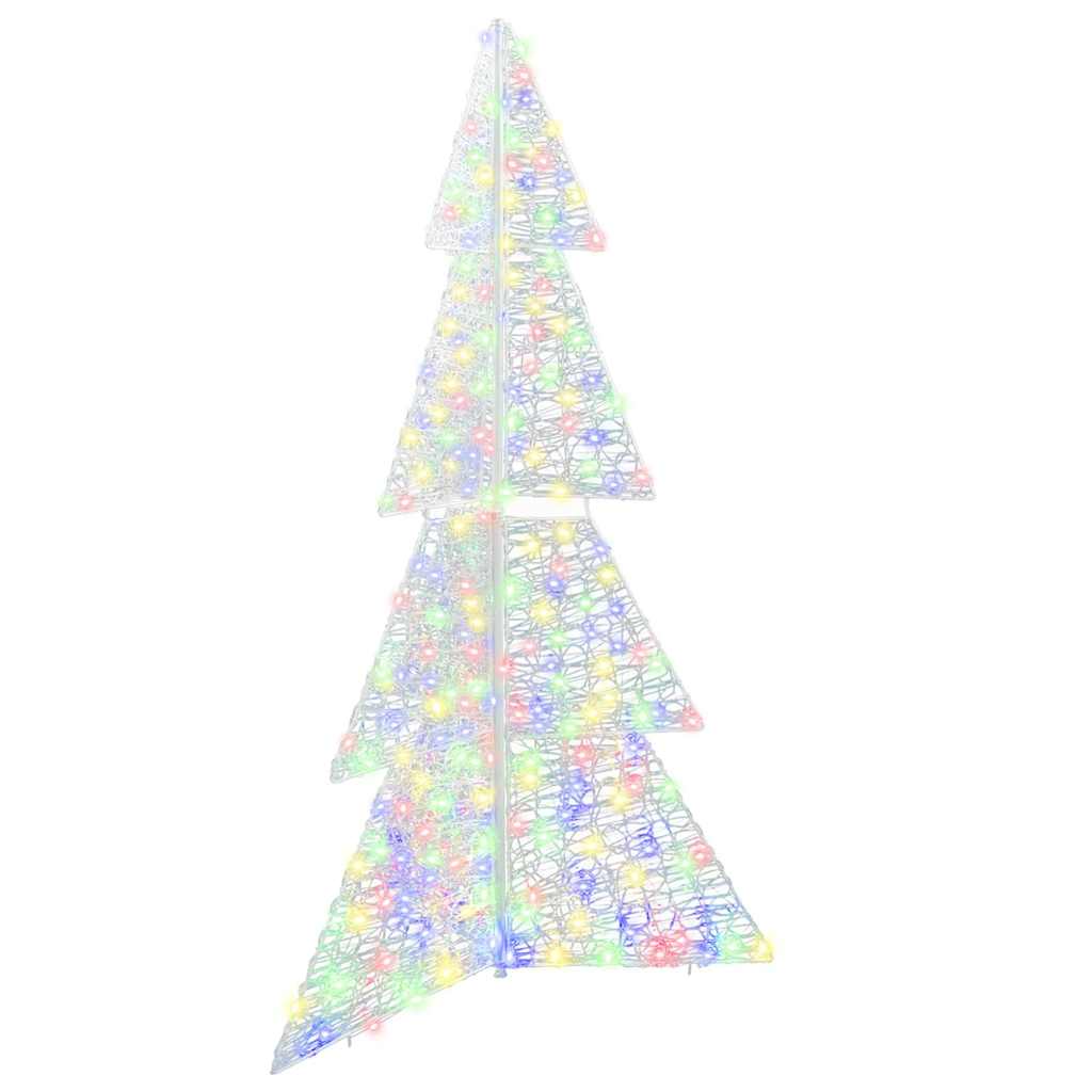 Albero di Natale con 240 LED Multicolore 180 cm Acrilico
