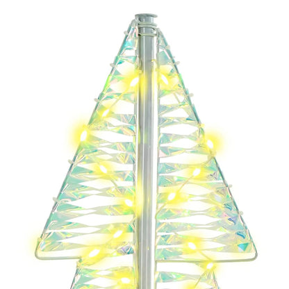 Albero di Natale con 100 LED Bianco caldo 120 cm PET | homemem39