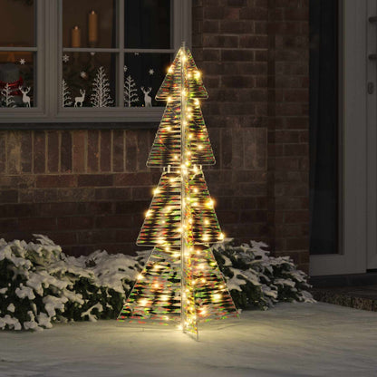 Albero di Natale con 100 LED Bianco caldo 120 cm PET | homemem39