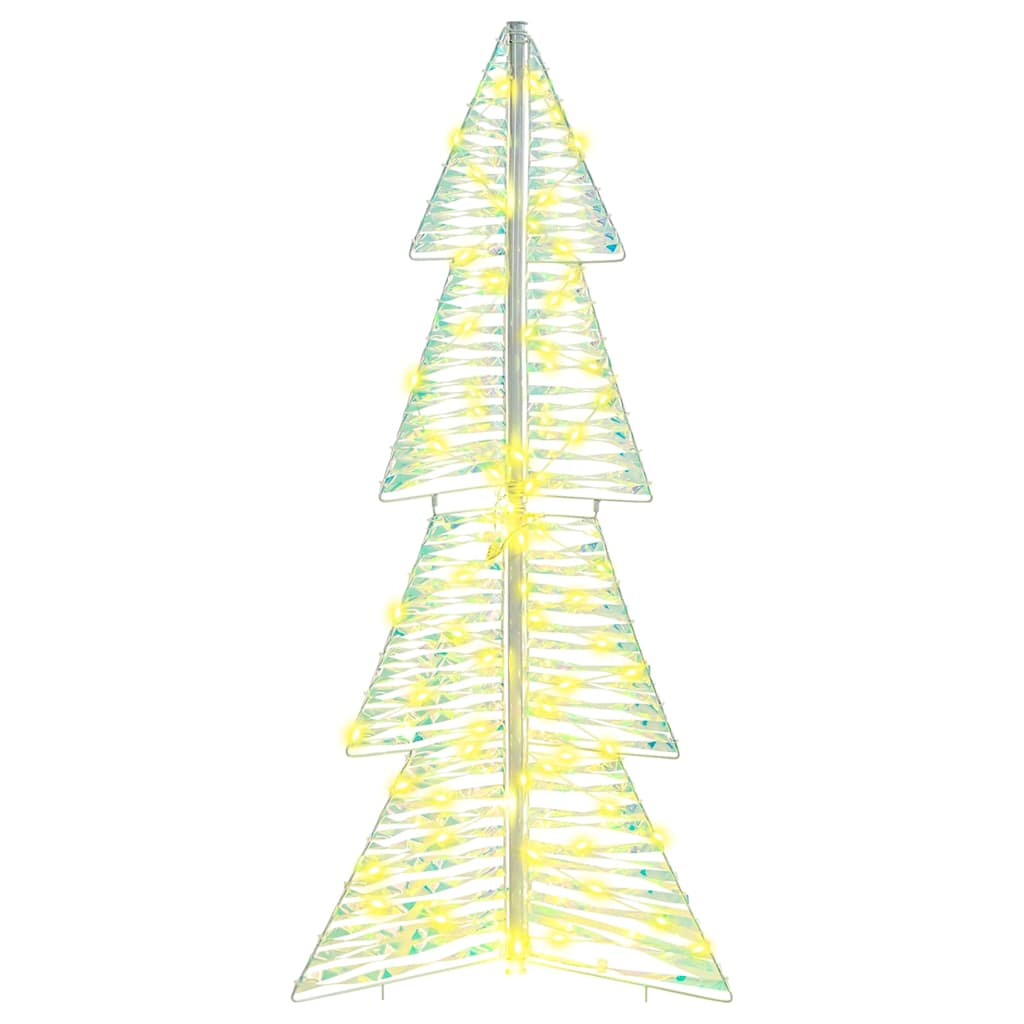 Albero di Natale con 100 LED Bianco caldo 120 cm PET | homemem39