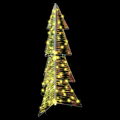Albero di Natale con 100 LED Bianco caldo 120 cm PET | homemem39