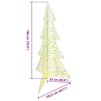 Albero di Natale con 240 LED Bianco caldo 180 cm PET | homemem39