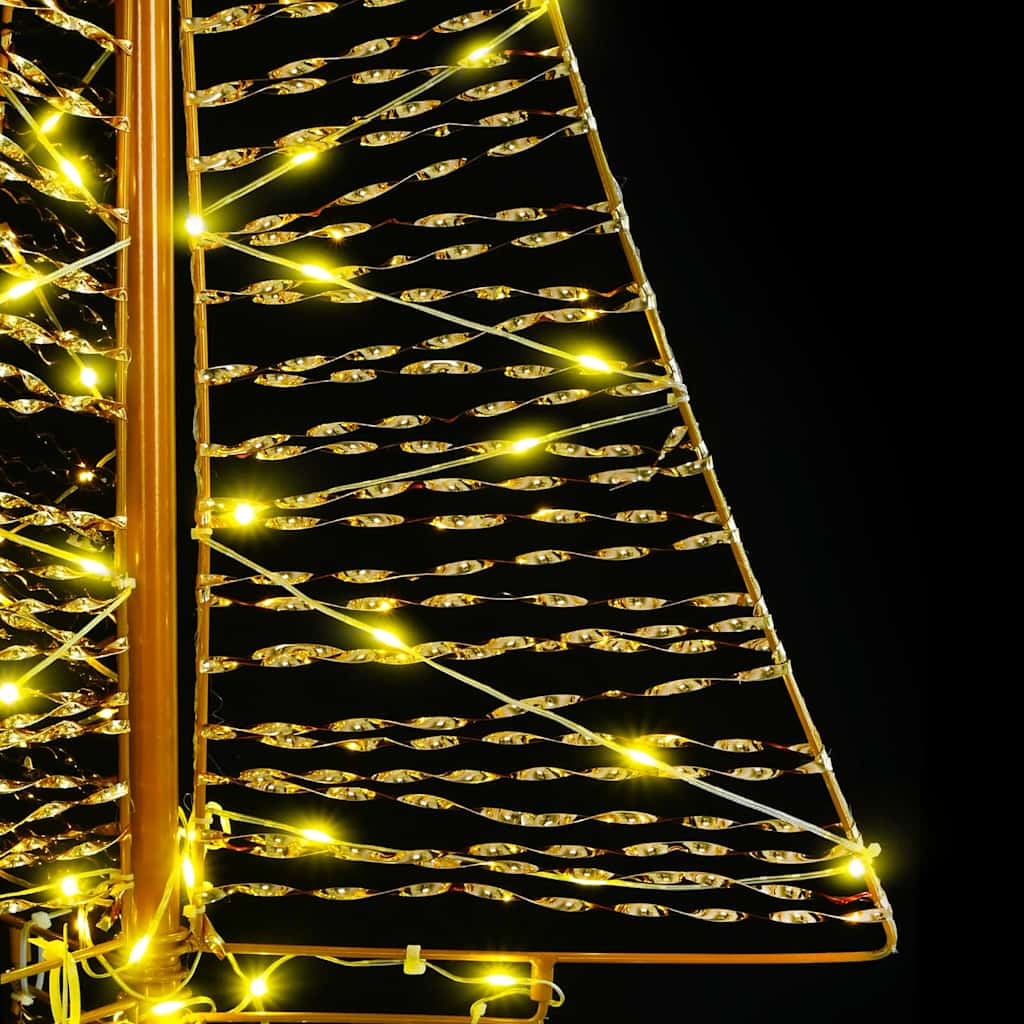 Albero di Natale con 100 LED Bianco caldo 120 cm PET | homemem39