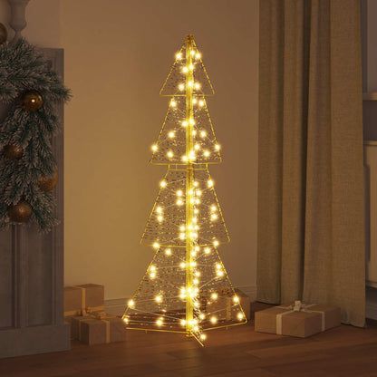 Albero di Natale con 100 LED Bianco caldo 120 cm PET | homemem39