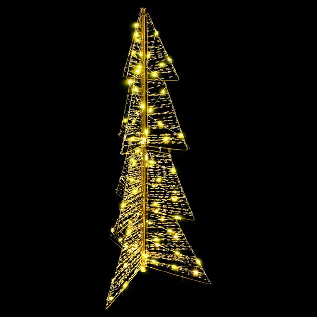 Albero di Natale con 100 LED Bianco caldo 120 cm PET | homemem39