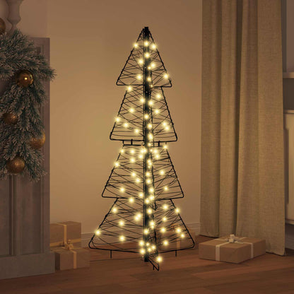 Albero di Natale con 100 LED Bianco caldo 120 cm Rattan | homemem39