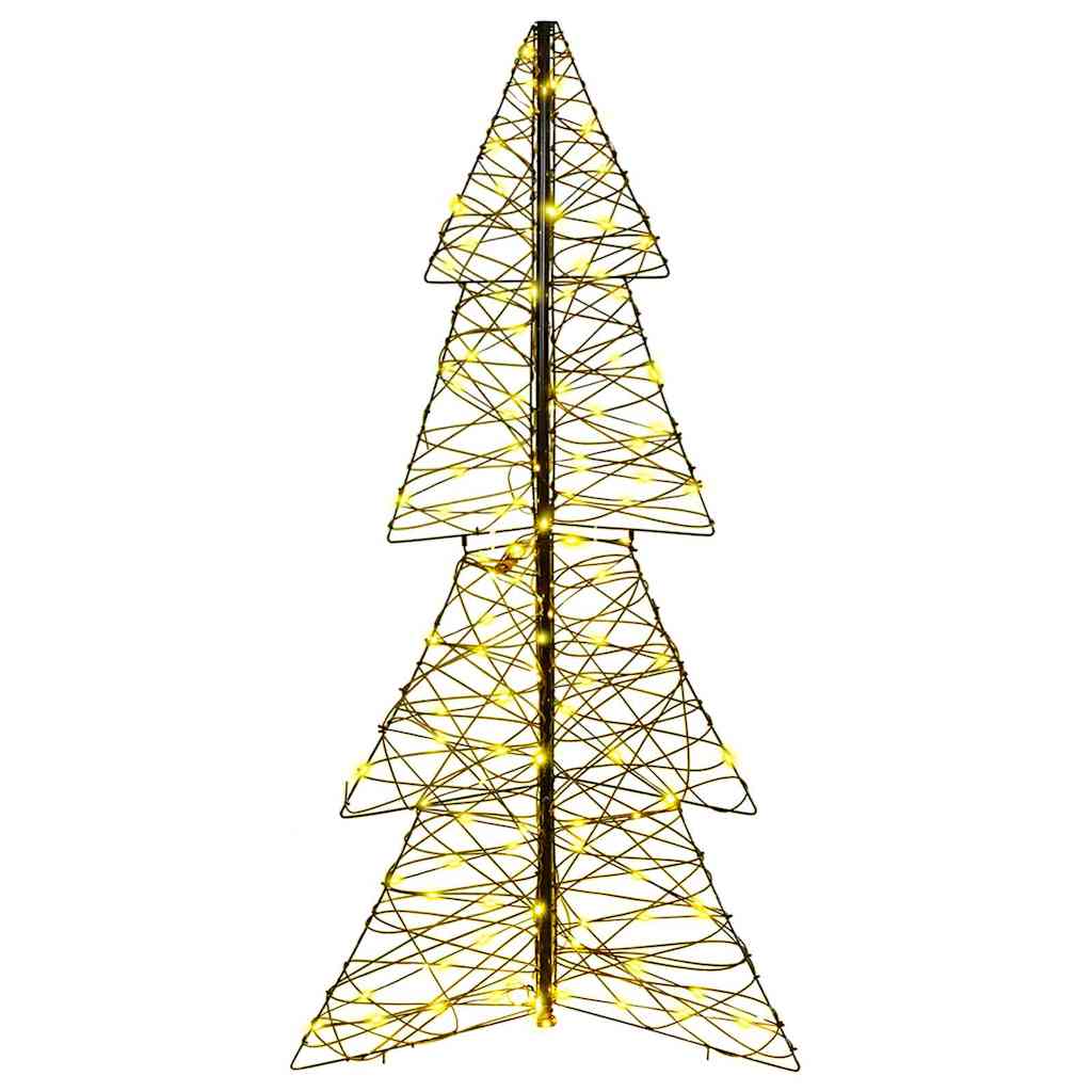 Albero di Natale con 160 LED Bianco caldo 150 cm Rattan | homemem39