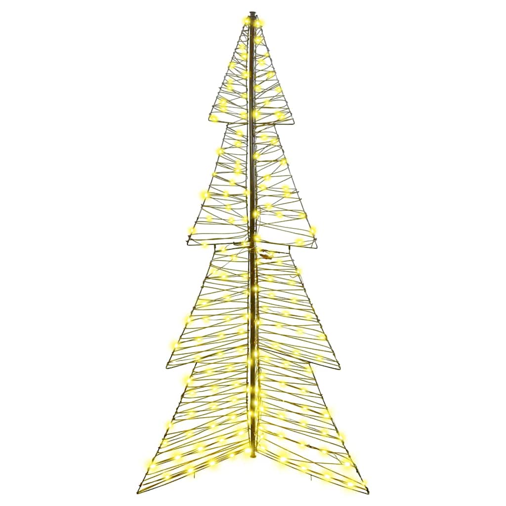 Albero di Natale con 240 LED Bianco caldo 180 cm Rattan | homemem39