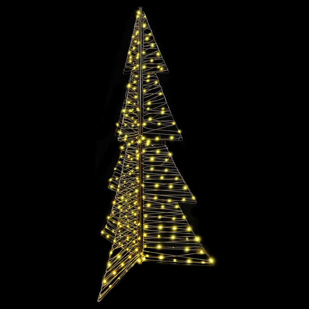 Albero di Natale con 240 LED Bianco caldo 180 cm Rattan | homemem39