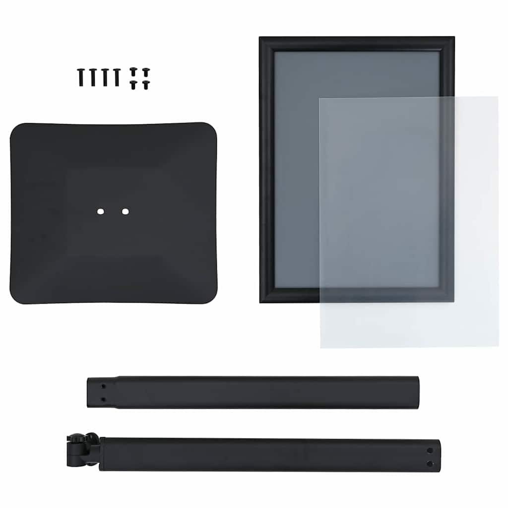 Supporto Poster a Piedistallo Nero a3 Alluminio e PVC