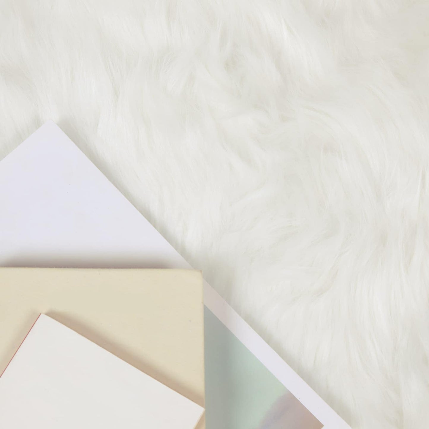 Tappeto Pecora Tafalla Bianco 160 x 160 cm Poliestere