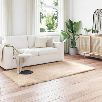 Tappeto Pecora Tafalla Beige 80 x 200 cm Poliestere