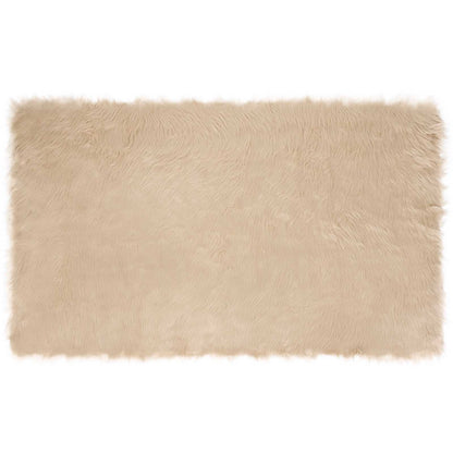 Tappeto Pecora Tafalla Beige 100 x 200 cm Poliestere