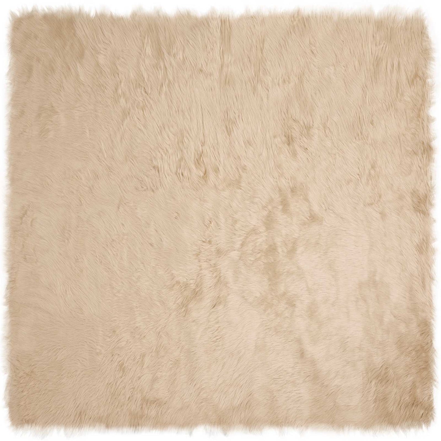 Tappeto Pecora Tafalla Beige 240 x 240 cm Poliestere