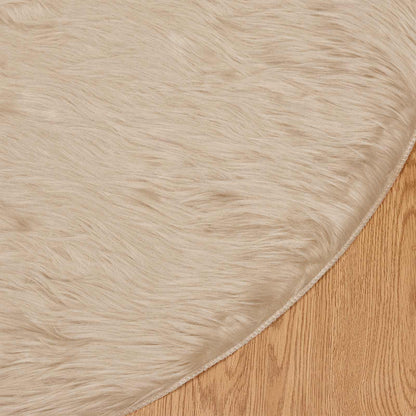 Tappeto Pecora Tafalla Beige Ø 100 cm Poliestere