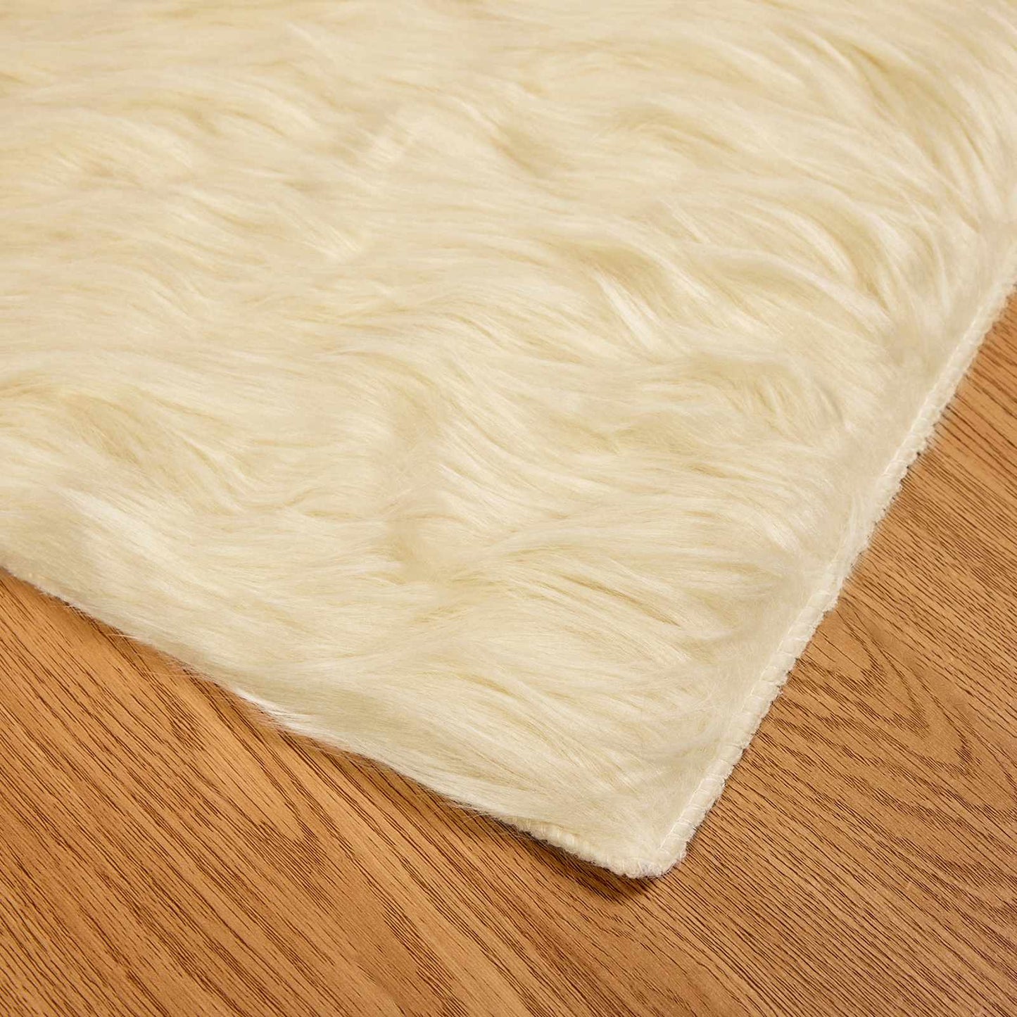 Tappeto Pecora Tafalla Crema 60 x 110 cm Poliestere