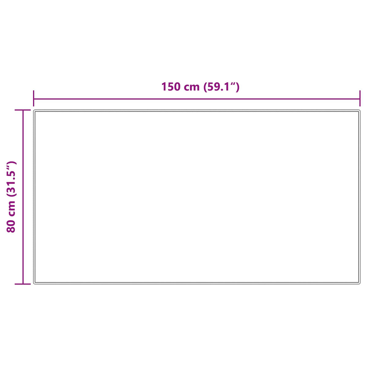 Tappeto in finta TAFALLA Crema 80 x 150 cm Poliestere - homemem39