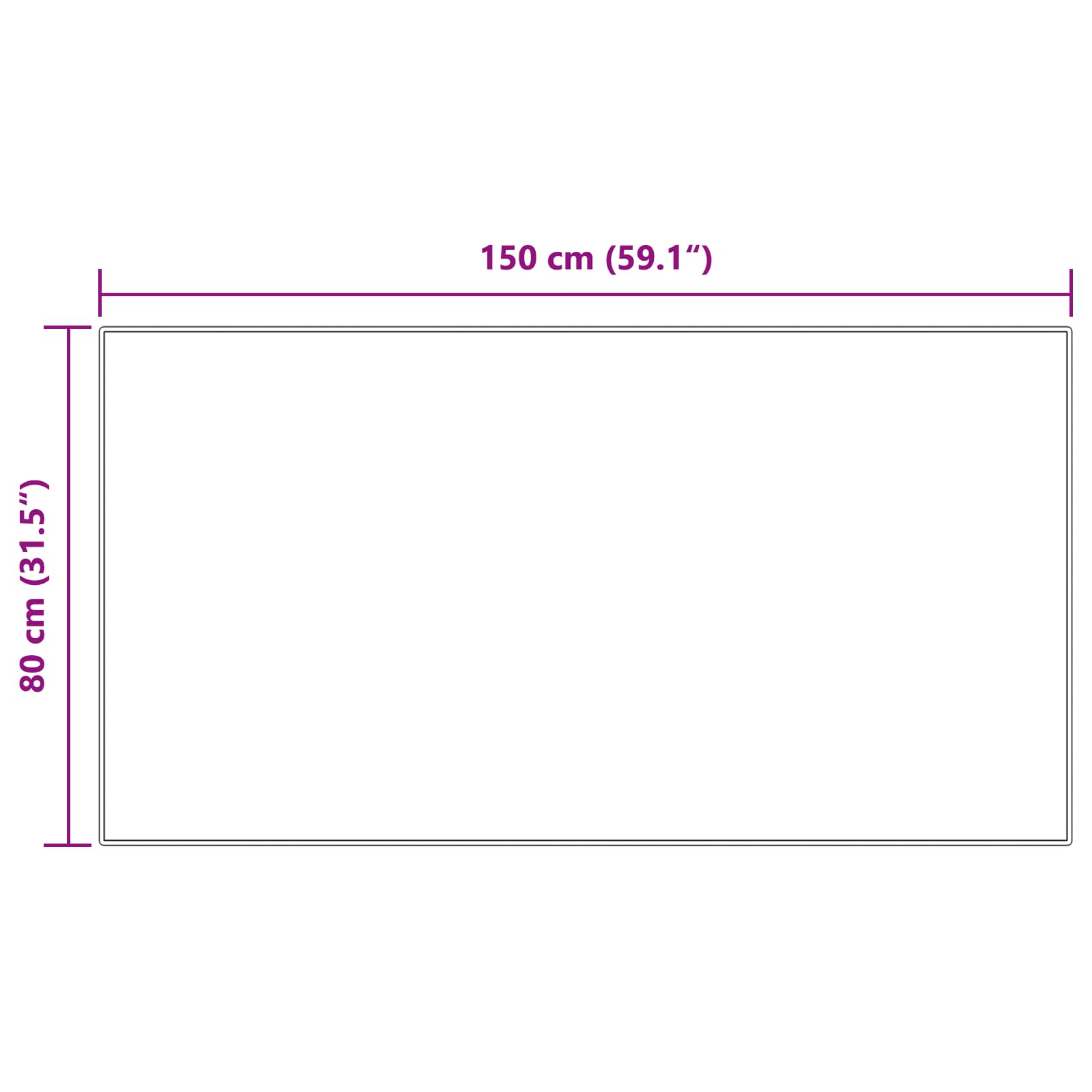 Tappeto in finta TAFALLA Crema 80 x 150 cm Poliestere - homemem39