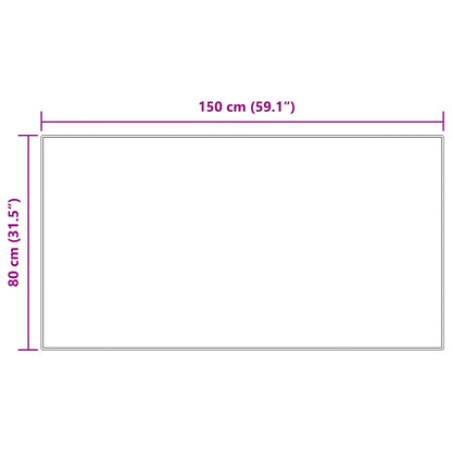 Tappeto in finta TAFALLA Crema 80 x 150 cm Poliestere - homemem39