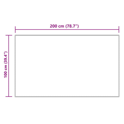 Tappeto in finta TAFALLA Crema 100 x 200 cm Poliestere | homemem39