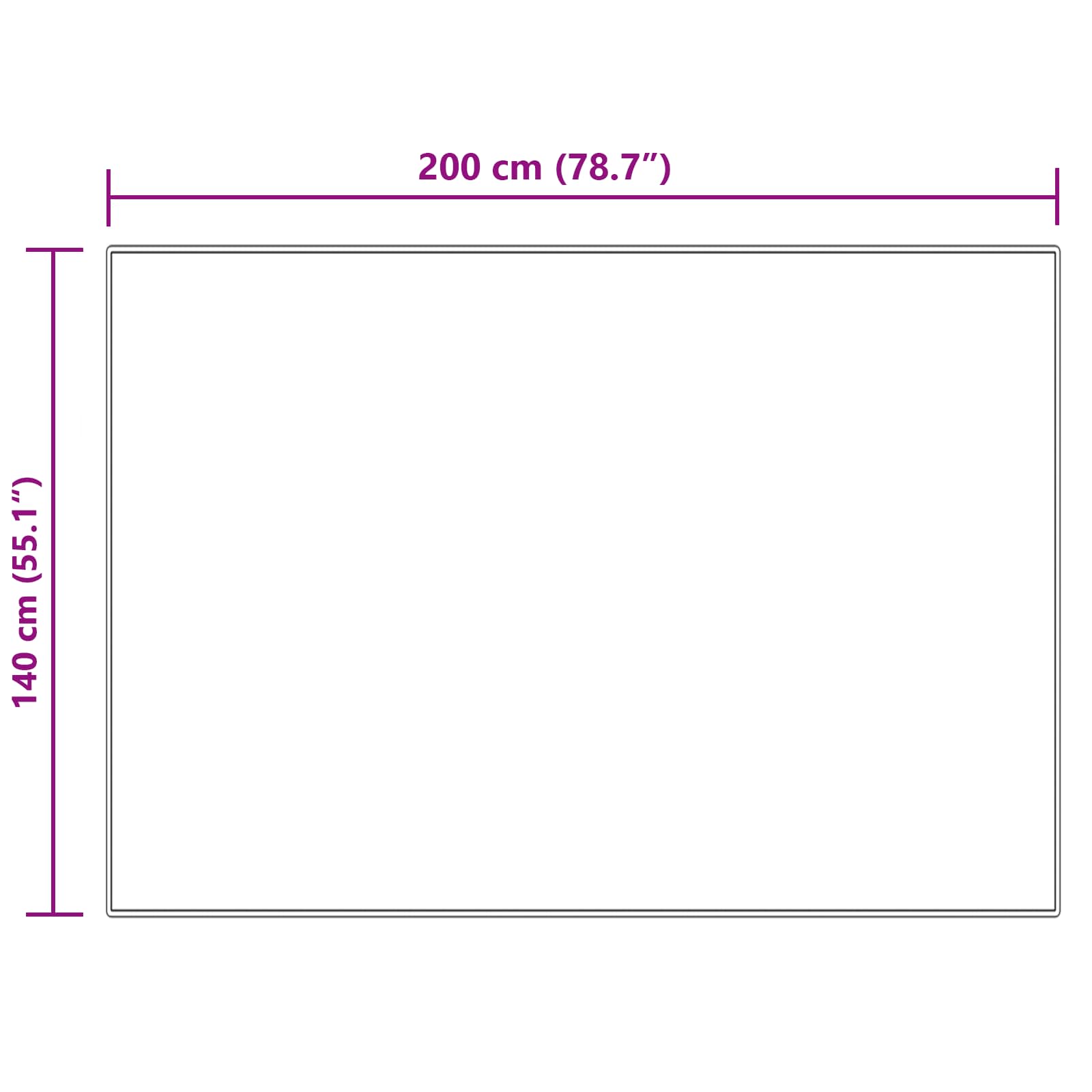 Tappeto in finta TAFALLA Crema 140 x 200 cm Poliestere - homemem39