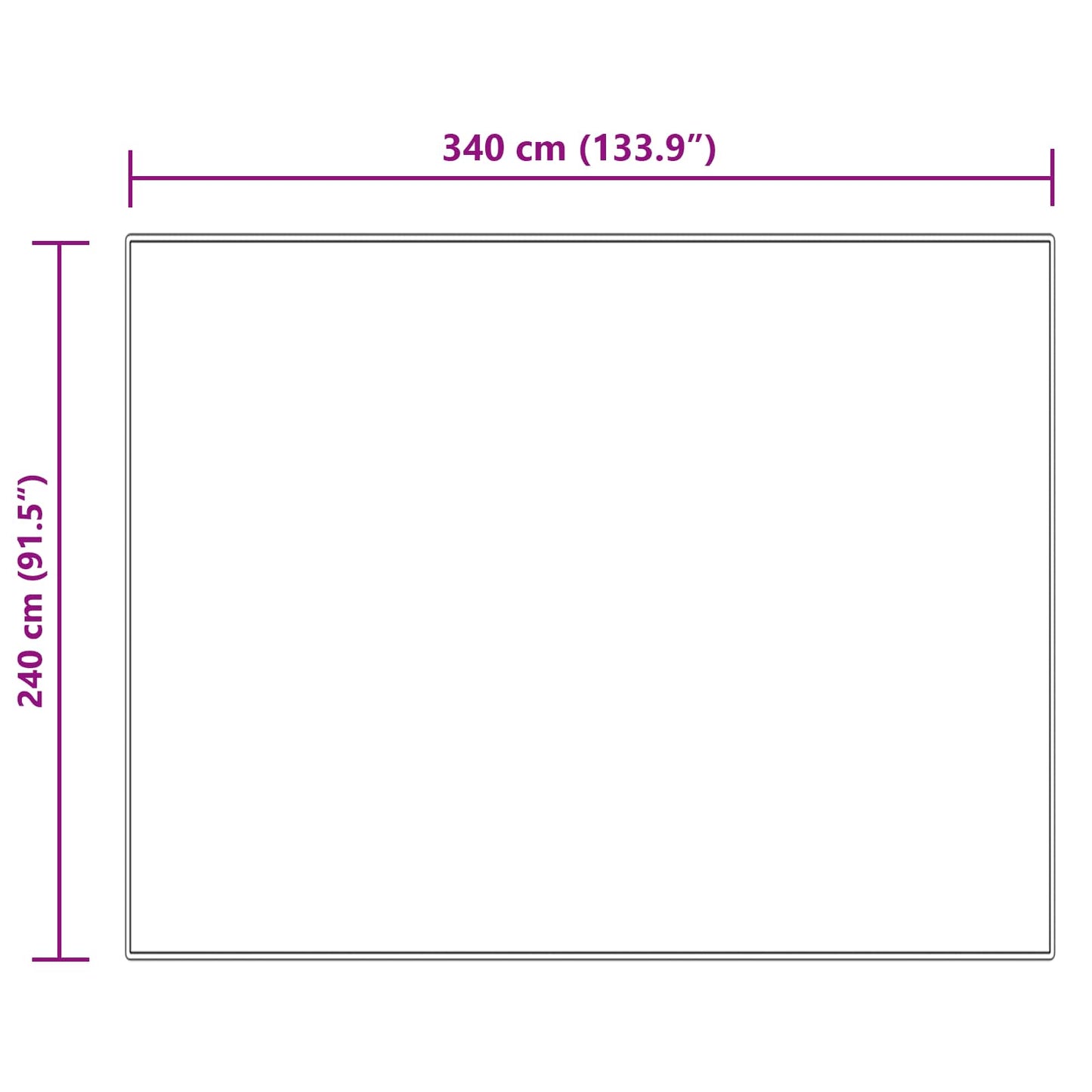 Tappeto in finta TAFALLA Crema 240 x 340 cm Poliestere | homemem39