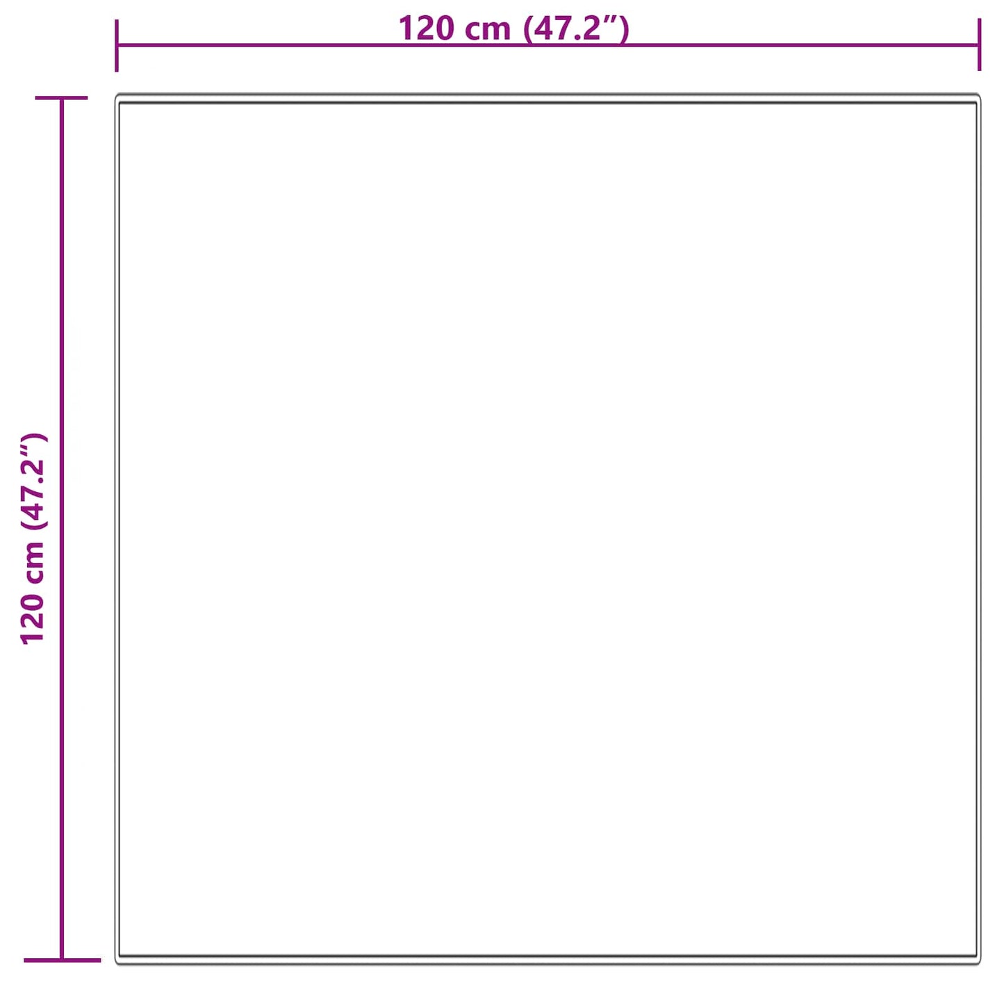 Tappeto in finta TAFALLA Crema 120 x 120 cm Poliestere | homemem39