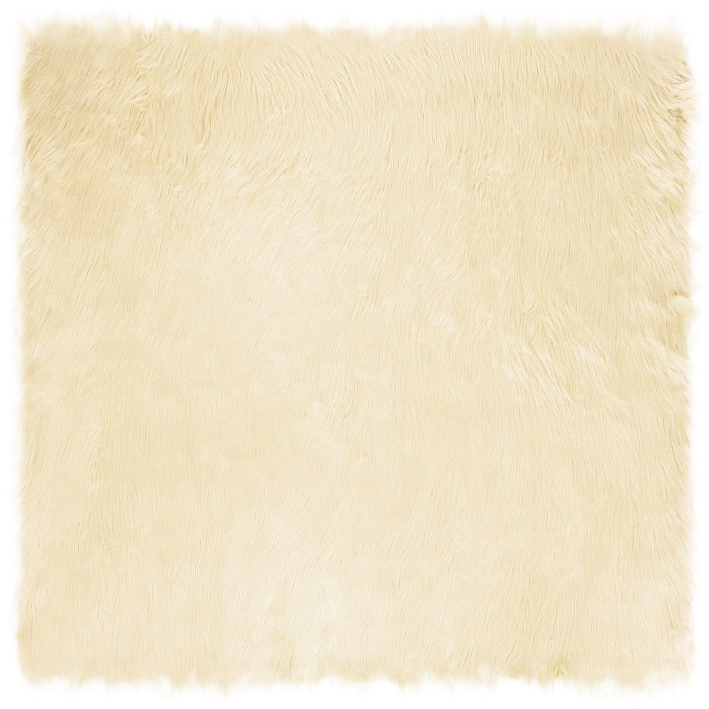 Tappeto Pecora Tafalla Crema 120 x 120 cm Poliestere