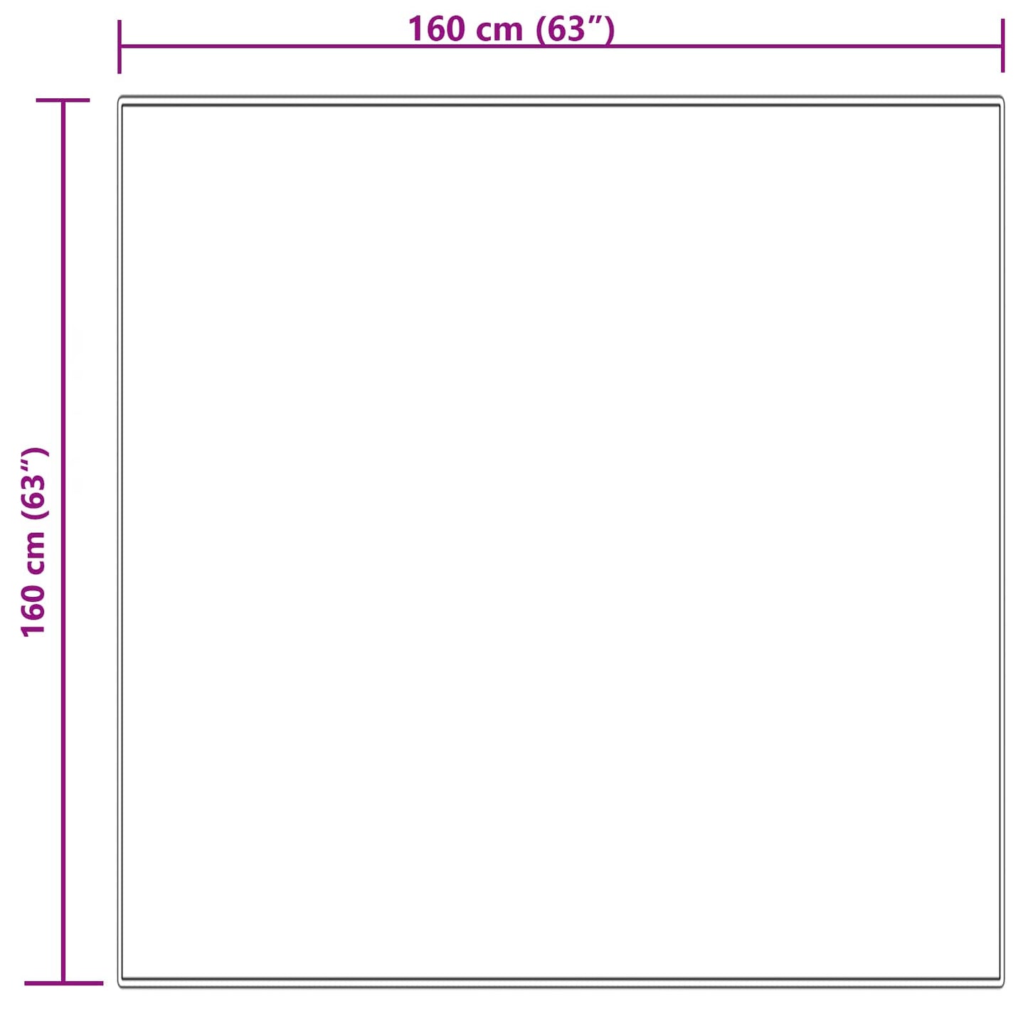 Tappeto in finta TAFALLA Crema 160 x 160 cm Poliestere | homemem39