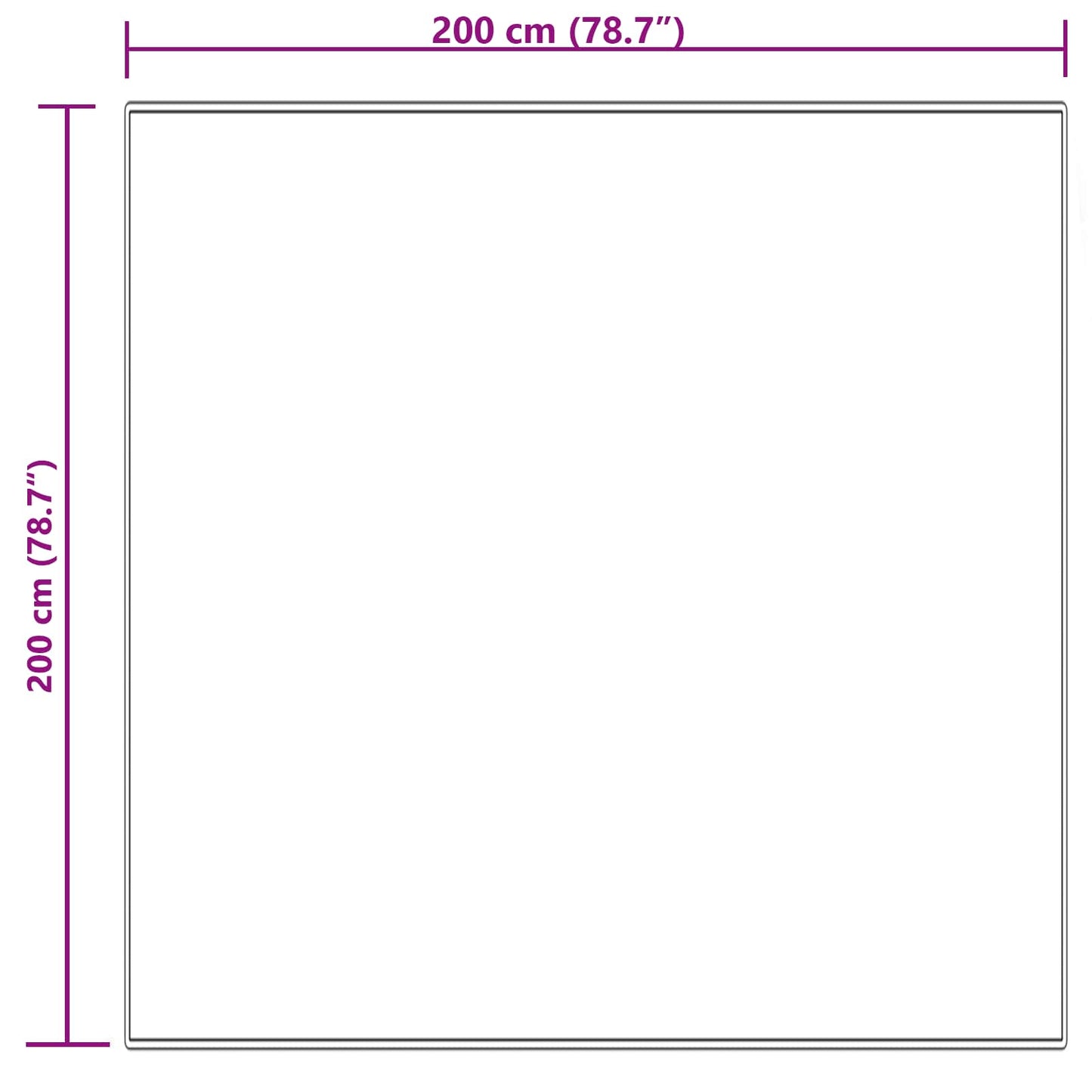 Tappeto in finta TAFALLA Crema 200 x 200 cm Poliestere - homemem39
