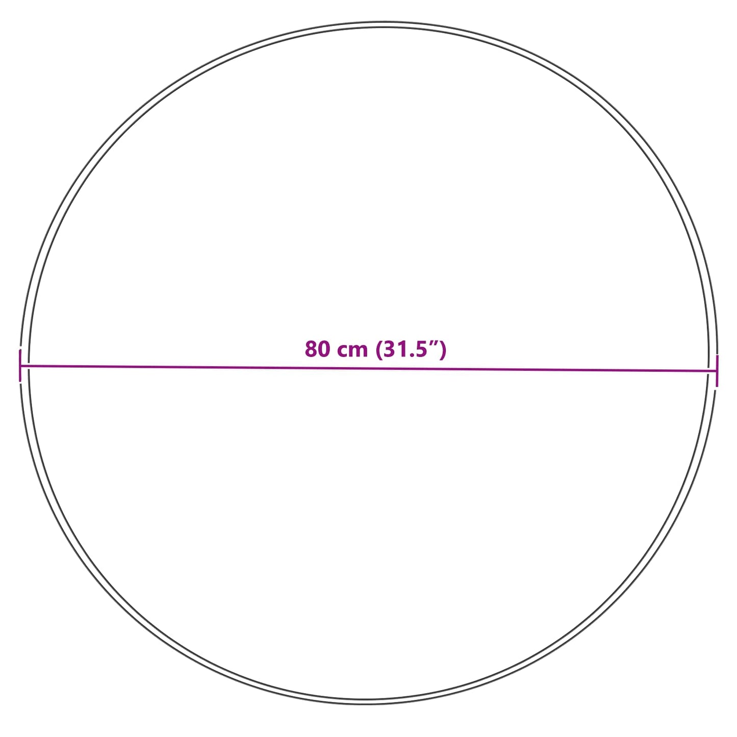 Tappeto in finta TAFALLA Crema Ø 80 cm Poliestere | homemem39