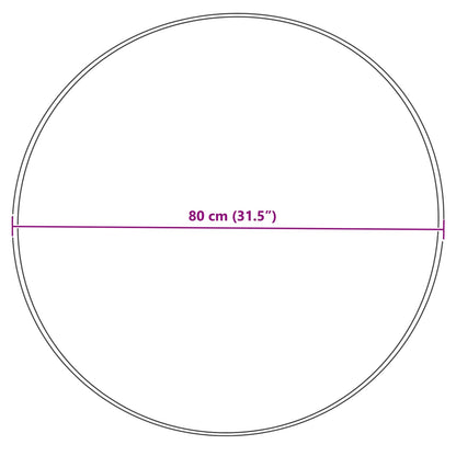 Tappeto in finta TAFALLA Crema Ø 80 cm Poliestere | homemem39