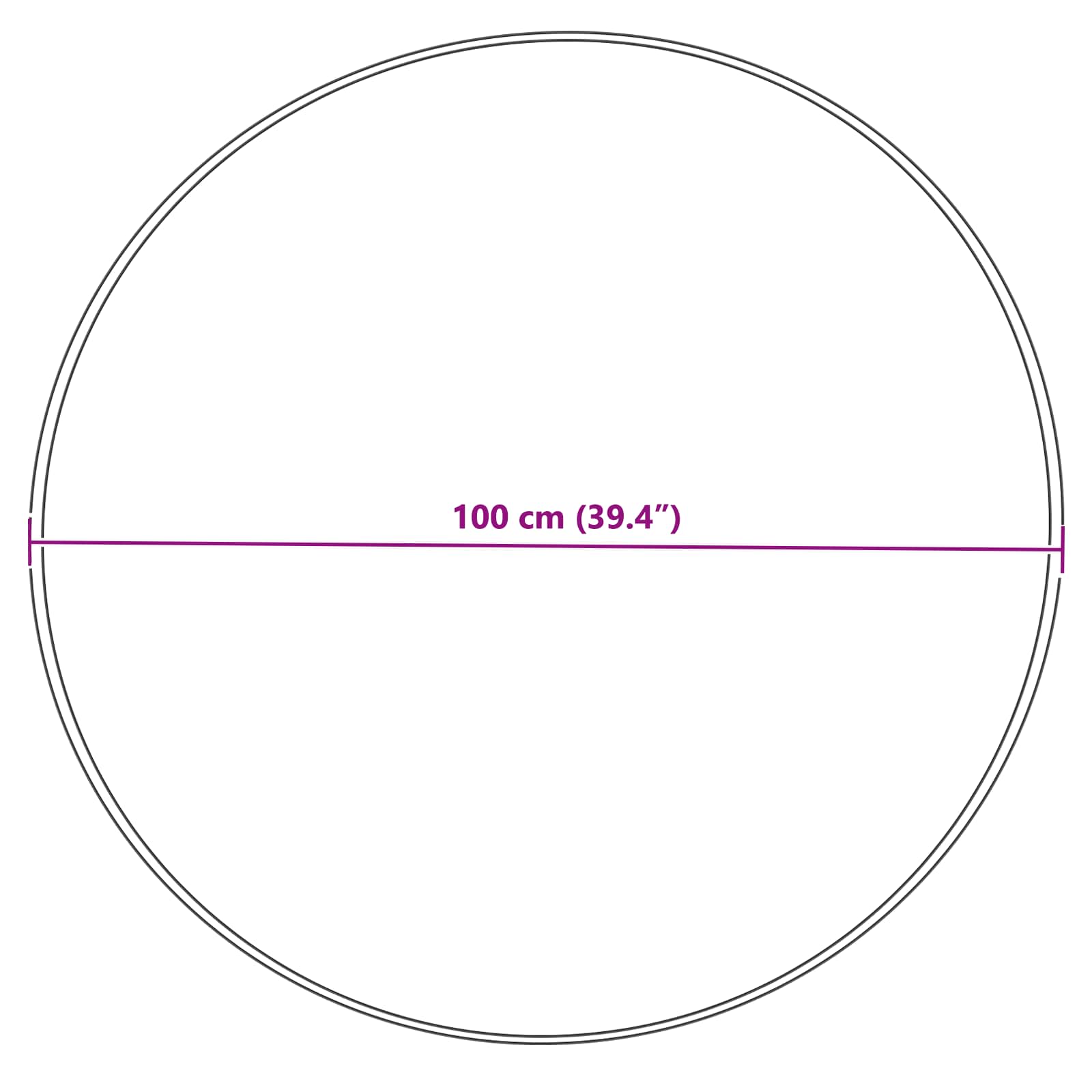 Tappeto in finta TAFALLA Crema Ø 100 cm Poliestere | homemem39