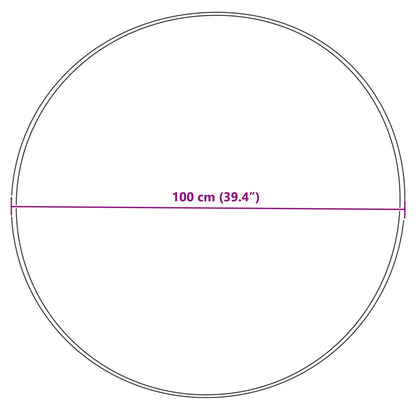 Tappeto in finta TAFALLA Crema Ø 100 cm Poliestere | homemem39