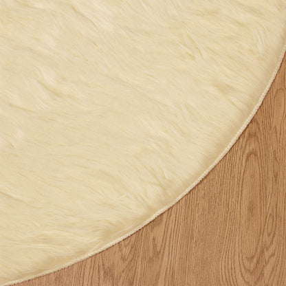 Tappeto Pecora Tafalla Crema Ø 120 cm Poliestere