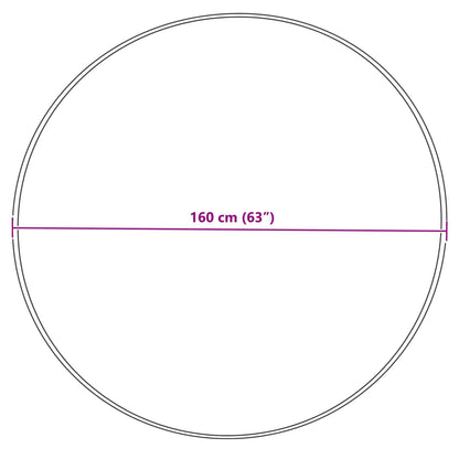 Tappeto in finta TAFALLA Crema Ø 160 cm Poliestere - homemem39