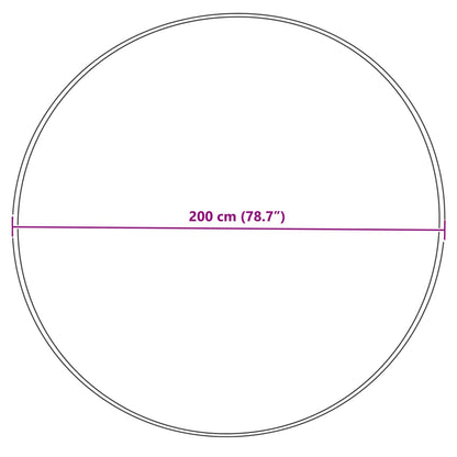 Tappeto in finta TAFALLA Crema Ø 200 cm Poliestere - homemem39