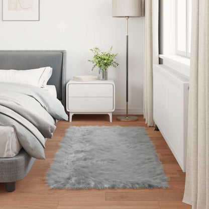 Tappeto Pecora Tafalla Grigio 60 x 110 cm Poliestere