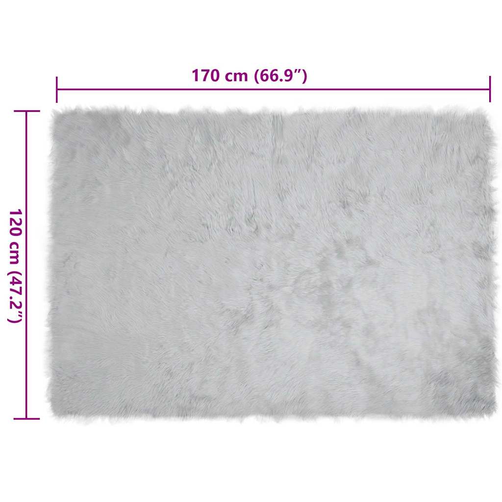 Tappeto Pecora Tafalla Grigio 120 x 170 cm Poliestere