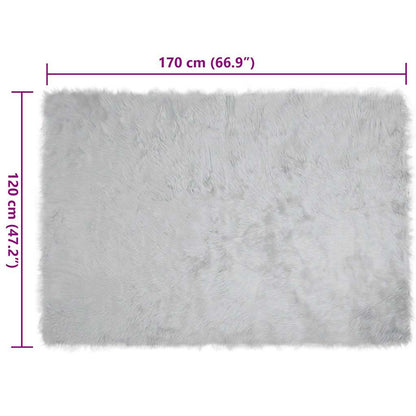 Tappeto Pecora Tafalla Grigio 120 x 170 cm Poliestere