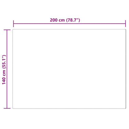 Tappeto in finta TAFALLA Grigio 140 x 200 cm Poliestere - homemem39