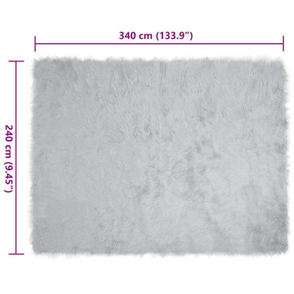 Tappeto Pecora Tafalla Grigio 240 x 340 cm Poliestere