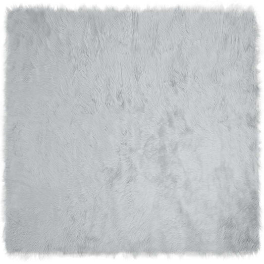 Tappeto Pecora Tafalla Grigio 120 x 120 cm Poliestere