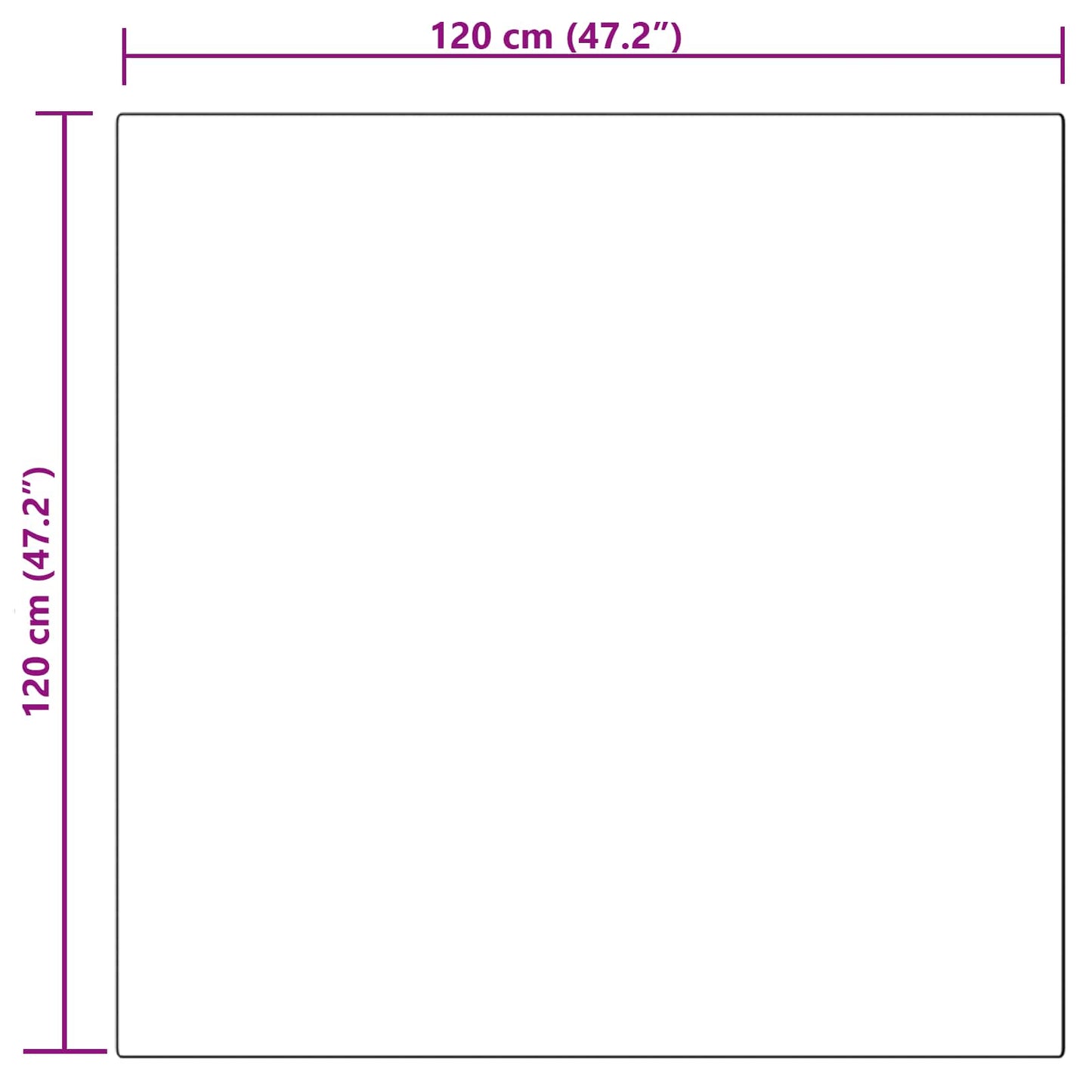 Tappeto in finta TAFALLA Grigio 120 x 120 cm Poliestere - homemem39