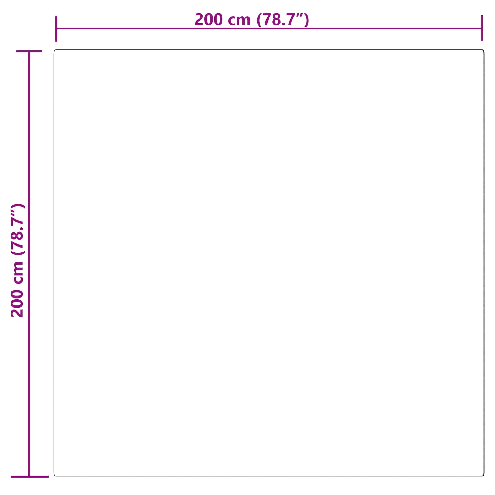 Tappeto in finta TAFALLA Grigio 200 x 200 cm Poliestere | homemem39